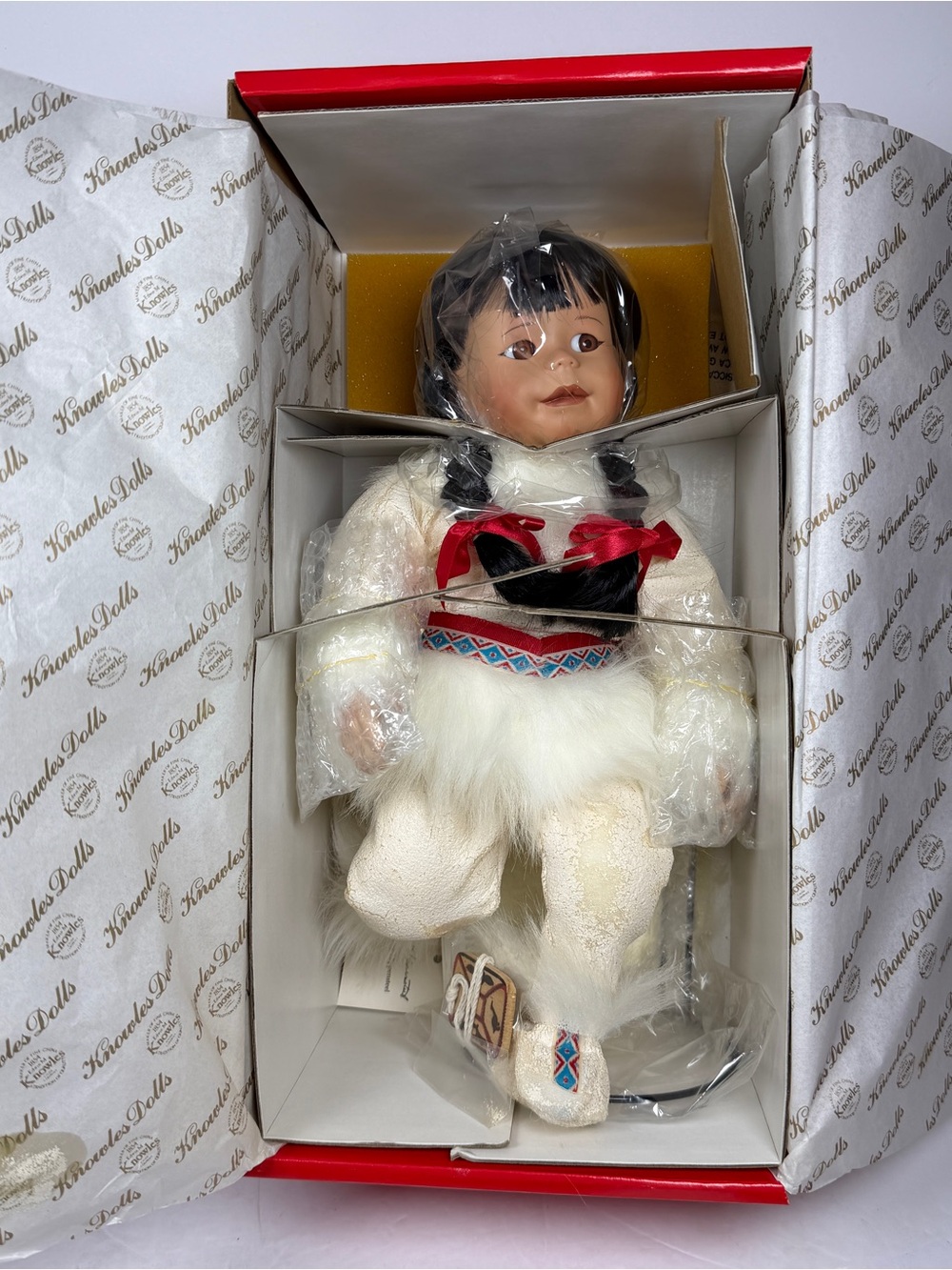 Porcelain Doll name Miki -. Knowles by Kathy Barry-Hippensteel 15" Heat Damage